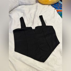 Corset style crop top